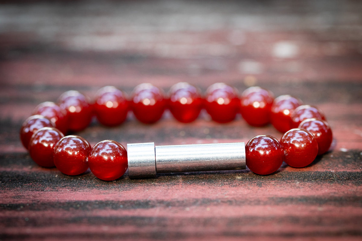 cremation bracelet red